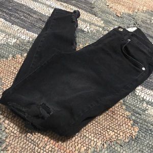 Free People Destroyed Skinny Jeans Size 6/8